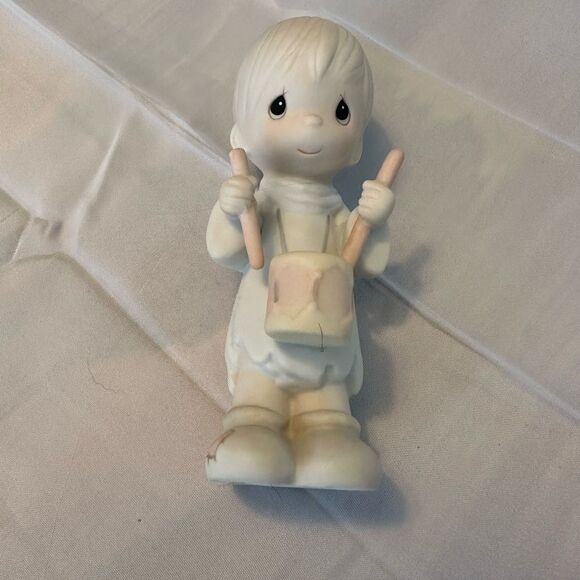 Precious Moments vintage porcelain statue figurine drummer - Picture 1 of 5